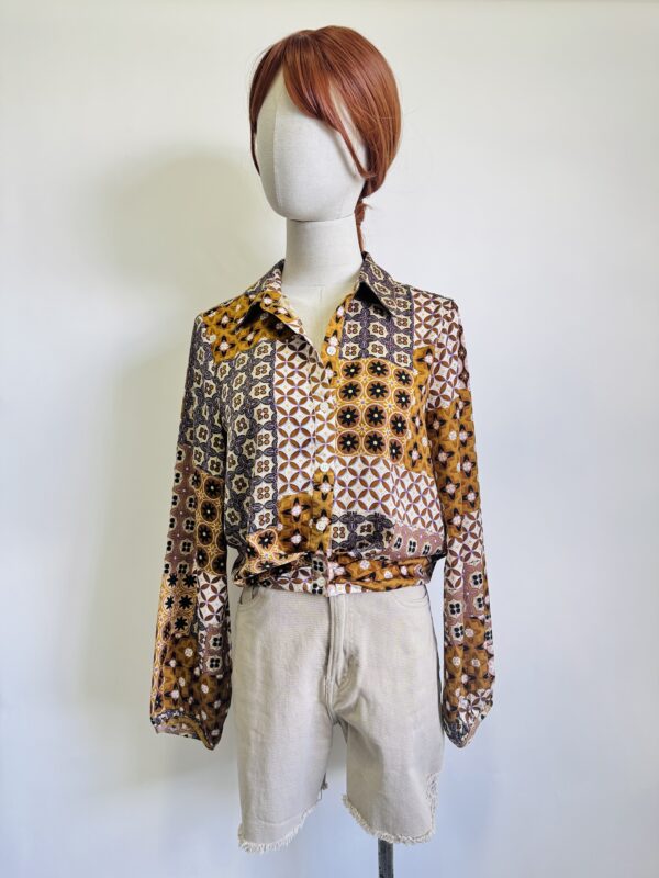 Camisa corta estampada Talla S