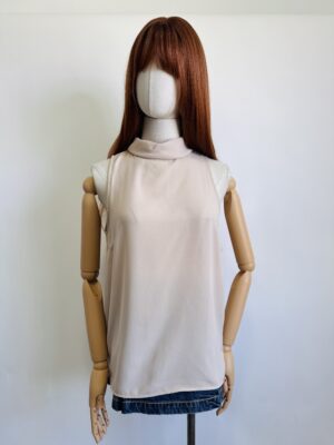 Blusa halter crema Talla S-M