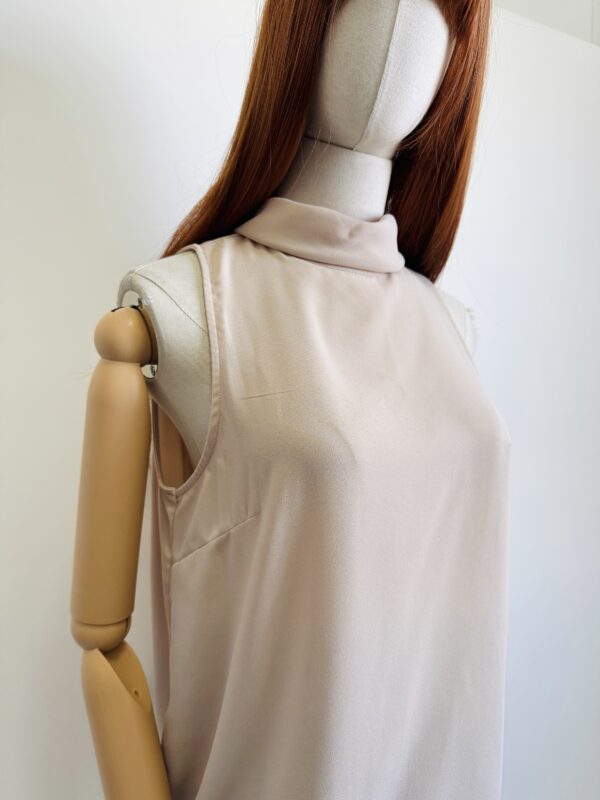 Blusa halter crema Talla S-M - Image 2