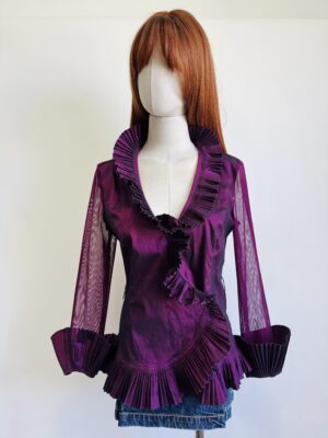 Blusa vintage tornasol Talla M