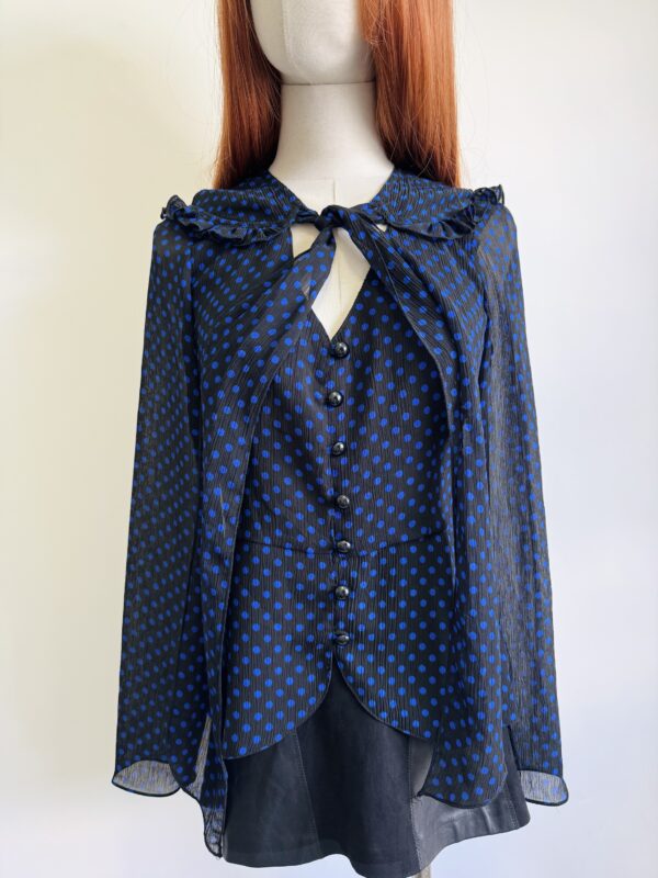 Blusa vaporosa puntos Talla M - Image 3