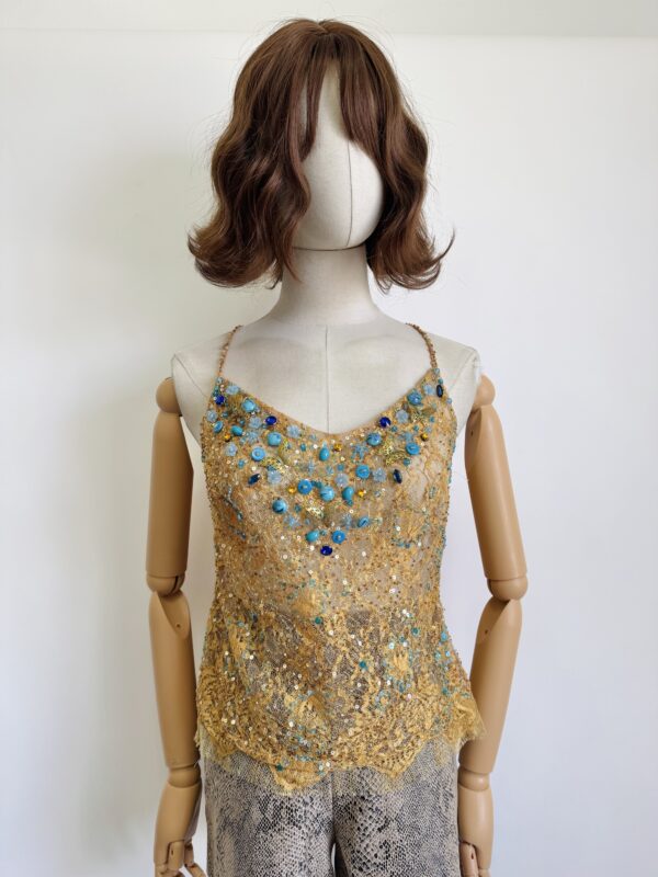 Blusa encaje bordados Talla M-L