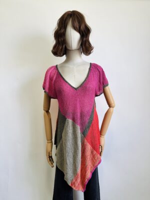 Blusa vintage parches Talla L