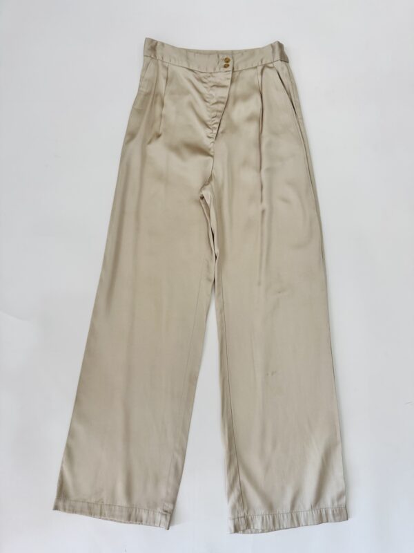 Pantalon satinado tiro alto Talla S