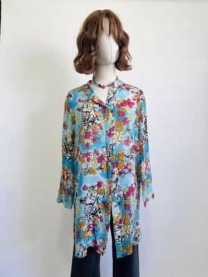 Camisa larga seda Talla M