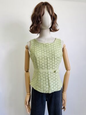 Blusa vintage croquelada Talla M