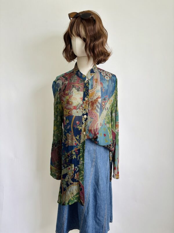 Camisa 100% seda Talla L