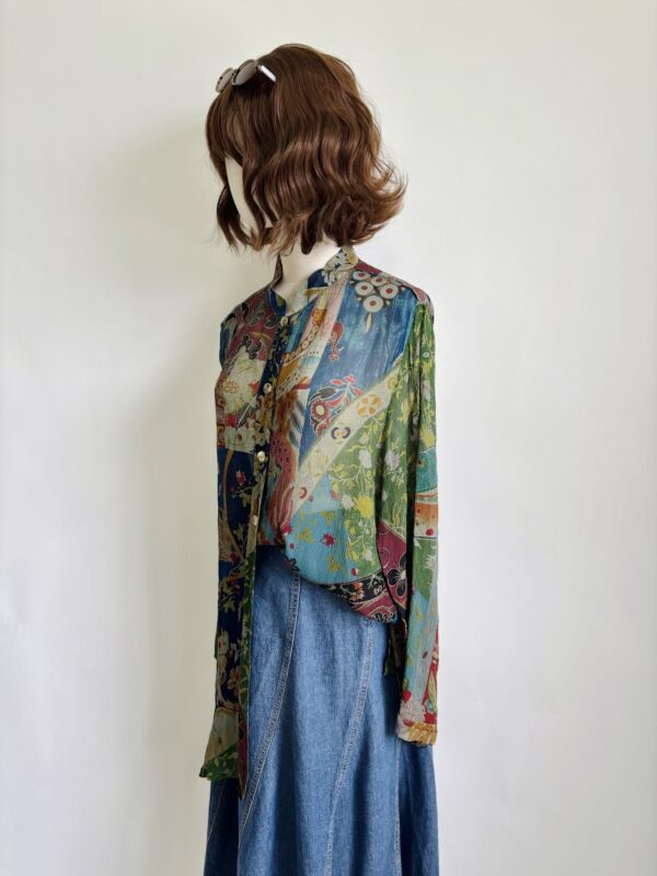 Camisa 100% seda Talla L - Image 2