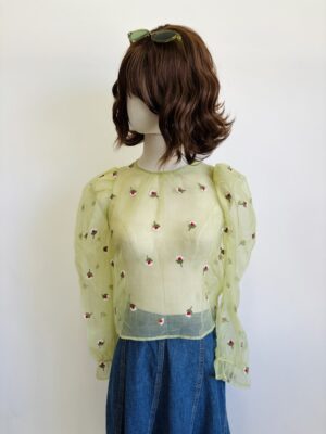Blusa Organza Zara Talla XS
