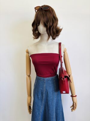 Body Strapless color Vino Talla L