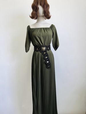 Maxi vestido olivo Talla S-M