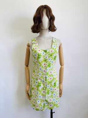 Vestido vintage verde Talla S-M