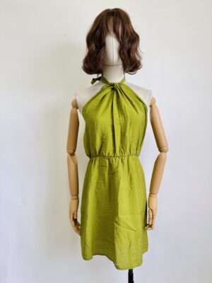 Vestido halter verde Talla M