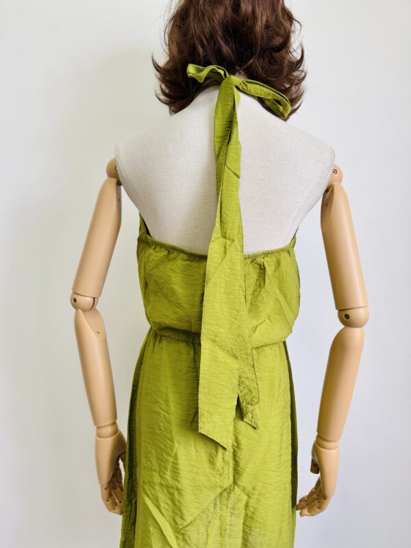 Vestido halter verde Talla M - Image 3