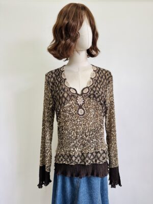 Blusa animal print Talla L