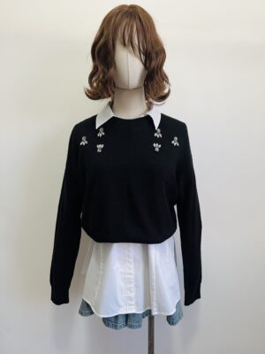 Suéter detalles cristales Talla S