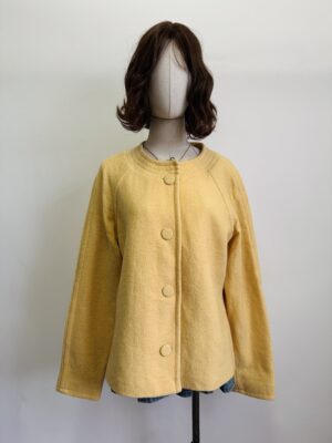 Abrigo lana amarillo Talla L-XL