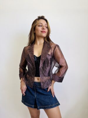 Torera organza bordada Talla S