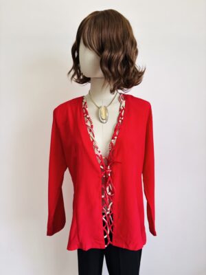 blusa con adorno de liston Talla M