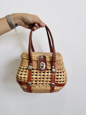 Bolso canasta mimbre