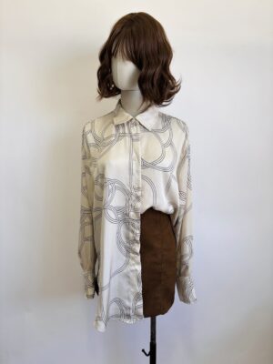 Camisa larga satinada Talla M