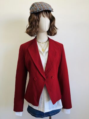 Blazer rojo corto Talla S