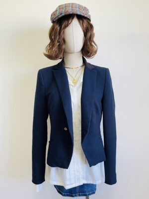 Blazer Azul botones Dorados Talla S-M