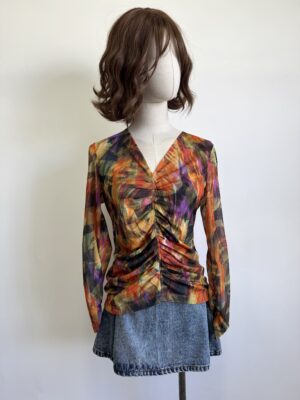 Blusa fruncida tiedye Talla M