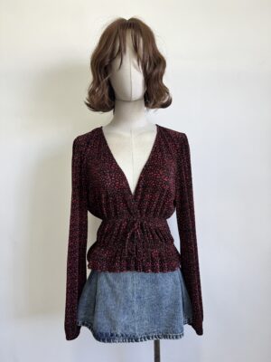 Blusa fruncida Zara Talla M