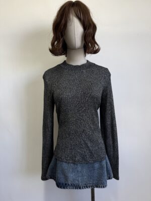 Blusa met谩lica Zara Talla L