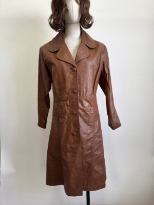 Gabardina de piel Talla S