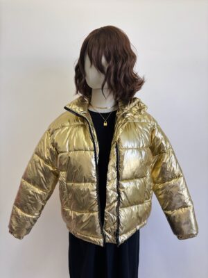Puffer Jacket Dorada Talla XS