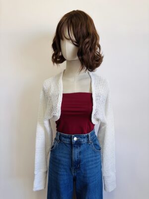 Torera blanca delicada Unitalla