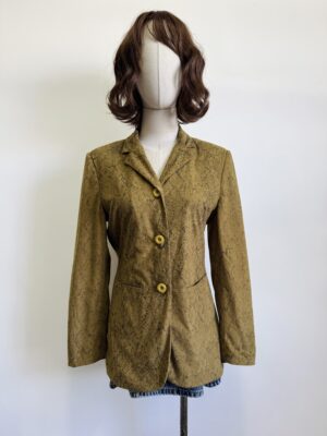 Saco verde estampado Talla 9