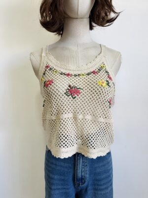Blusa estilo Crochet Talla L