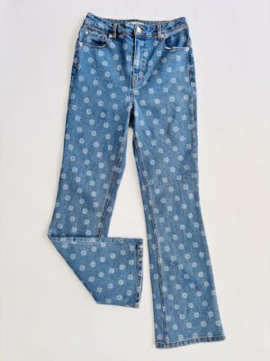 Jeans estampado floreado Talla 5