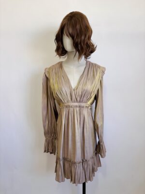 Vestido corto dorado Talla S/M