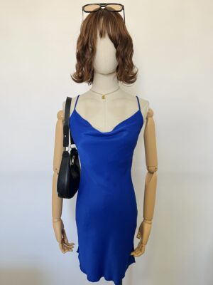 Vestido azul Bershka Talla S