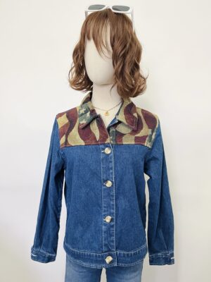 Chamarra de mezclilla/militar Talla S