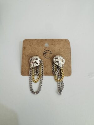 Aretes caras acero