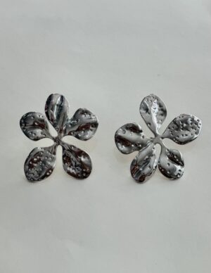 Aretes flores grandes al