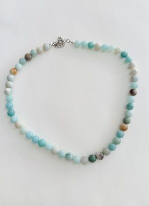 Collar cuentas pequeñas turq
