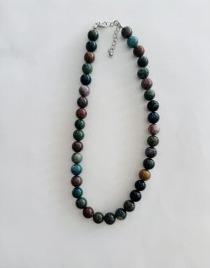 Collar cuentas cafés