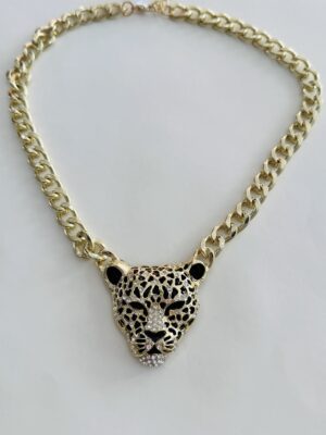 Gargantilla tigre dorado