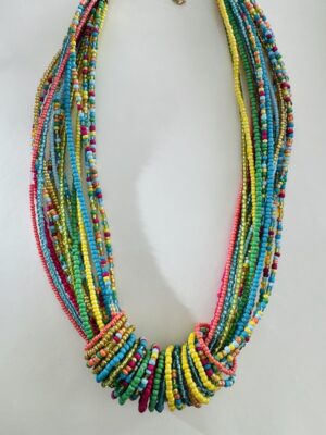 Collar cuentas colores