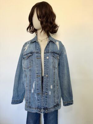 Chaqueta denim larga Talla M