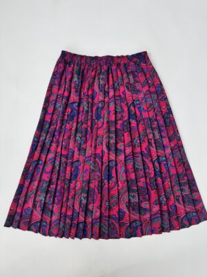 Falda vintage tablonada midi Talla L