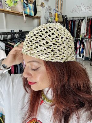 Sombrero tejido lentejuelas