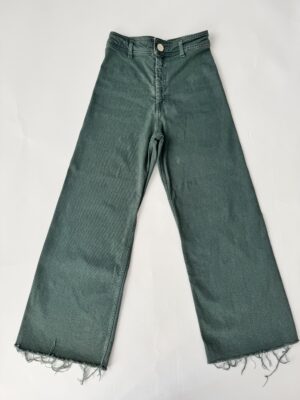 Jeans verdes ZARA Talla S