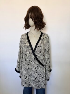 Blusa envolvente seda Talla S-M